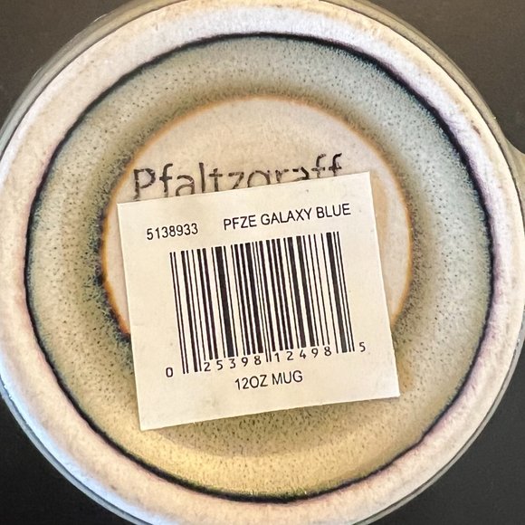 Set of 2 PFALTZGRAFF Galaxy Blue Handcrafted Stoneware Mugs with Reactive Glaze - Picture 7 of 7